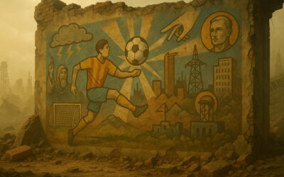 Una tormenta radiactiva reveló un mural con profecías