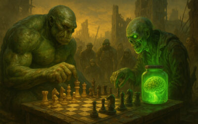 Mutantes compiten en torneo de ajedrez radiactivo