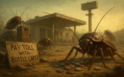 Cucarachas mutantes declaran independencia en gasolinera