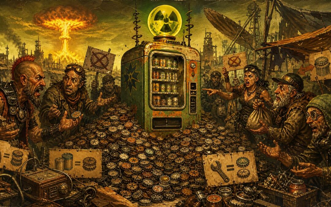 El precio de las chapas se desploma tras hallarse una máquina de refrescos intacta